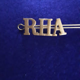 Original WW1 brass shoulder title Royal Horse Artillery (RHA)