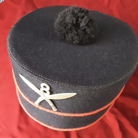 WW2 8th Gurkha Rifles Pillbox Hat, dated 1940