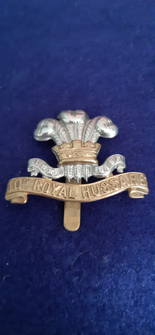 Original cap badge 10th Royal Hussars (Prince of Wales's Own) circa. 1898 onwards