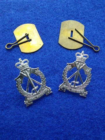 Original pair of Royal Pioneer Corps collar badges