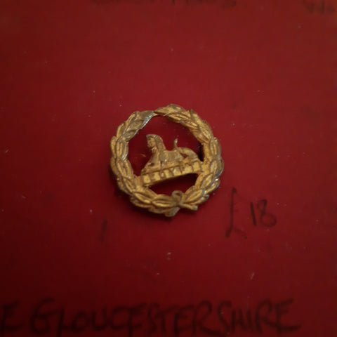 Original "back badge" The Gloucestershire Regiment