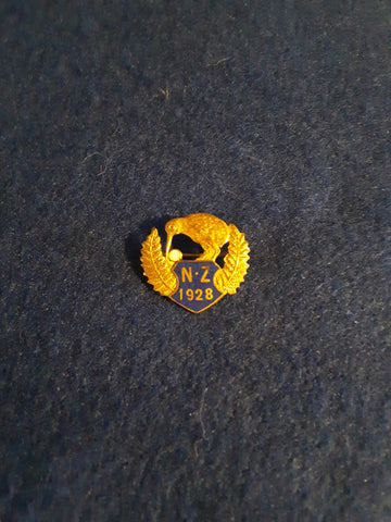 Vintage New Zealand NOC Pin Badge 1928 Summer Olympics Amsterdam