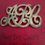 Original Victorian cap badge Army Pay Corps