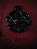Original cap badge Royal Army Chaplains Department (Jewish)